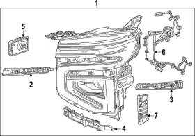 85788478 Gm Genuine Headlamp Assembly