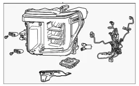 86545253 Gm Genuine Headlamp Assembly