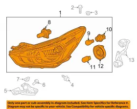 42564394 Gm Oem 17-22 Spark Front Lamps Headlamp Components-headlamp Assy 42564394 Gm Oem 17-22 Spark Front Lamps Headlamp Components-headlamp Assy