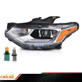 E-02hla45j7awtl Grandorange Clear Hid Headlight Lamp Led Drl Left Driver Side Fit For 18-21 Chevy Traverse