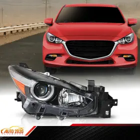 Gd101211 Grandorange Headlamps Halogen Set Right Passenger Side Fit For 17-18 Mazda 3 Headlights Gd101211 Grandorange Headlamps Halogen Set Right Passenger Side Fit For 17-18 Mazda 3 Headlights