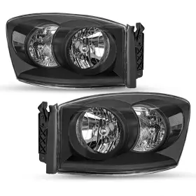 Ch2502180 Greenautoparts Headlamps Fit For 2006-2008 Dodge Ram 1500 2500 3500 Black Headlights Pair Lh Rh Ch2502180 Greenautoparts Headlamps Fit For 2006-2008 Dodge Ram 1500 2500 3500 Black Headlights Pair Lh Rh