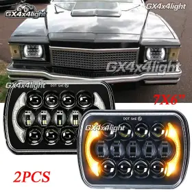 76004b209 Gx4x4light Pair 7x6 5x7 Inch Led Headlights Hi/lo Drl Beam Fit Chevrolet Monte Carlo 1978 1979 76004b209 Gx4x4light Pair 7x6 5x7 Inch Led Headlights Hi/lo Drl Beam Fit Chevrolet Monte Carlo 1978 1979