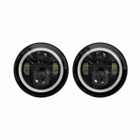 Jp-702b Heise Jp702b / Black Housing 7 Inch Led Head Lights With Full Halo For Jeep And More