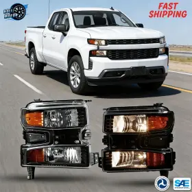 10-0701-16 Holi Motor Headlights For 2019-2022 Chevy Silverado 1500 With Halogen Turn Signal 10-0701-16 Holi Motor Headlights For 2019-2022 Chevy Silverado 1500 With Halogen Turn Signal