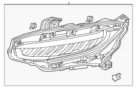 33100-tgg-a01 Honda Genuine Headlight Assembly