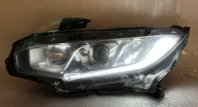 949-786 Honda 2016 2017 2018 Civic Headlight Oem Halogen Led Left Driver / Bracket 949-786 Honda 2016 2017 2018 Civic Headlight Oem Halogen Led Left Driver / Bracket