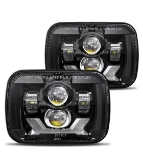 Hw2100157 Hw Star Hwstar 2022 180w 1000% Bright H6054 5x7 7x6 Led Headlights Black