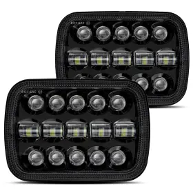 Hw57l820b Hwstar 5x7 Inch Led Headlights Hi/low Sealed Beam For Jeep Wrangler Yj Cherokee Xj