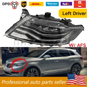 Fo2502355 Imachoice Left Driver Side Led Headlight Headlpam For 2016 2017 2018 Lincoln Mkx With Afs
