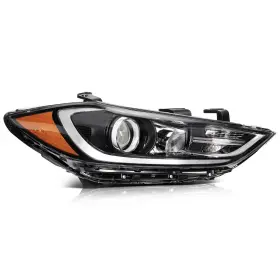Im12830801s Imcarparts Black For 2017 2018 Hyundai Elantra Headlight Assembly Rh Right Side 1pc Us Im12830801s Imcarparts Black For 2017 2018 Hyundai Elantra Headlight Assembly Rh Right Side 1pc Us