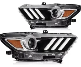 Im12909101s Imcarparts Pair Headlights Assembly Fits Ford Mustang 2015 -2017 Left Right
