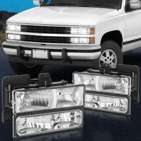 Im16135901p Imcarparts Front Headlights Assembly Fits Chevy C/k C10 1988-1993 Pickup Left Right Sides Im16135901p Imcarparts Front Headlights Assembly Fits Chevy C/k C10 1988-1993 Pickup Left Right Sides