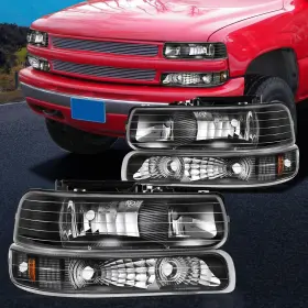 Im16213901m Imcarparts Pair Headlights Assembly Fits 1999-2002 Chevy Silverado 1500 2500 Lh Rh Side Im16213901m Imcarparts Pair Headlights Assembly Fits 1999-2002 Chevy Silverado 1500 2500 Lh Rh Side