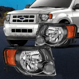 Im16217701p Imcarparts Front Headlights Assembly Fits Ford Escape 2008-2012 Suv Left Right Sides Set