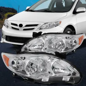 Im16361201m Imcarparts Pair Headlights Assembly Fits 2011 - 2013 Toyota For Corolla Lh Rh Side