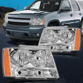 Im16590101p Imcarparts Fit For 2007-2014 Chevy Suburban Headlights Assembly Aftermarket Lamps Pair Set