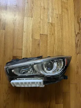 26060-6hh7a Infiniti 2018-2020 Q50 Left Side Headlight Headlamp Without Adaptive Oem