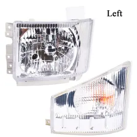 Aa.wz.195 Ipartgo Left Headlight And Corner Lamp For Isuzu Npr Npr-hd Nqr Nrr 2008-2020