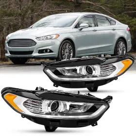 354hl-oh-ffus13-2p-ch-am636 James-clubs Black 2pcs For 2013 2014 2015 2016 Ford Fusion S Se Sedan Headlights Assembly 354hl-oh-ffus13-2p-ch-am636 James-clubs Black 2pcs For 2013 2014 2015 2016 Ford Fusion S Se Sedan Headlights Assembly