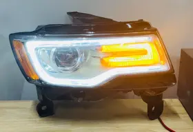 68111000af Jeep 14-16 Grand Cherokee Passenger Headlight - Oem Tested Non Afs Chrome 2939