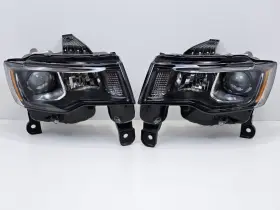 68266647ad Jeep 2017-2021 Grand Cherokee Black Headlights Set Halogen Oem Left And Right 68266647ad Jeep 2017-2021 Grand Cherokee Black Headlights Set Halogen Oem Left And Right