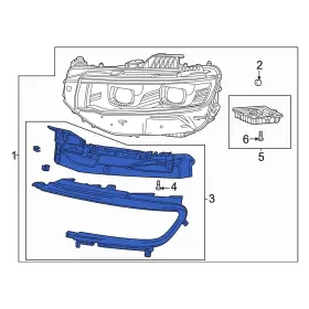 68595543aa Jeep Oe For Grand Wagoneer L 23-24 Front Left Headlight Mounting Kit
