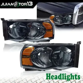 J-02hla3714asm Jijiamotor13 Fit For 02-05 Dodge Ram 1500 2500 3500 Chrome Housing Corner Headlight Lamps Jj J-02hla3714asm Jijiamotor13 Fit For 02-05 Dodge Ram 1500 2500 3500 Chrome Housing Corner Headlight Lamps Jj
