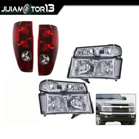 J-02hla4543atw Jijiamotor13 Fit For 04-12 Chevy Colorado Gmc Canyon Chrome Bumper Headlights And Tail Lights
