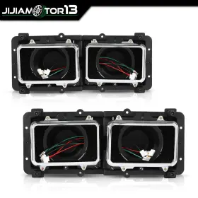 Jijia1220-1 Jijiamotor13 Pair Headlight Housing Bases Fit For 89-03 Freightliner Fld 112 120 Left&right Jijia1220-1 Jijiamotor13 Pair Headlight Housing Bases Fit For 89-03 Freightliner Fld 112 120 Left&right