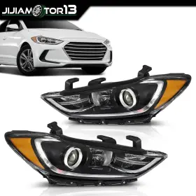 Jijia2024 Jijiamotor13 Fit For 17-18 Hyundai Elantra Headlight Left Driver And Right Passenger Side Jijia2024 Jijiamotor13 Fit For 17-18 Hyundai Elantra Headlight Left Driver And Right Passenger Side