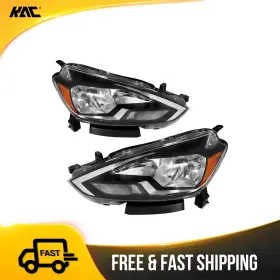 638960 Kac 1x Front Left Headlight Assembly Blackfits 2016-2019 Nissan Sentra Fe S/s/sv 638960 Kac 1x Front Left Headlight Assembly Blackfits 2016-2019 Nissan Sentra Fe S/s/sv