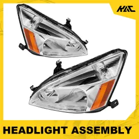 Aa759879 Kac Pair For 2003-2007 Honda Accord 2/4dr Headlights Assembly Replacement Headlamps Aa759879 Kac Pair For 2003-2007 Honda Accord 2/4dr Headlights Assembly Replacement Headlamps