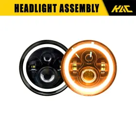 Ch2503175 Kac Headlight Assembly For 07-13 2015 16-17 Jeep Wrangler Led Black Housing With Bulbs Ch2503175 Kac Headlight Assembly For 07-13 2015 16-17 Jeep Wrangler Led Black Housing With Bulbs