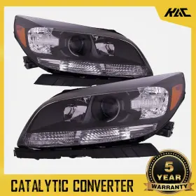 Mn744981 Kac Headlights Headlamps For 2013-2015 Chevy Malibu Halogen Lighting Black Housing