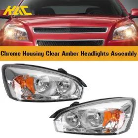 Xia810570 Kac Headlights Headlamp Assembly Left Right Pair For 2004-2008 Chevy Malibu Xia810570 Kac Headlights Headlamp Assembly Left Right Pair For 2004-2008 Chevy Malibu