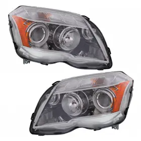 Karparts360 197238261928 For Mercedes-benz Glk350 Headlight 2010-2012 Driver And Passenger Pair Halogen