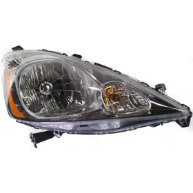 Karparts360 197238345574 For Honda Fit Headlight 2009 10 11 Passenger Side Halogen Chrome Interior