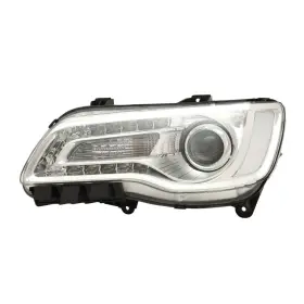 Karparts360 197951136411 For Chrysler 300 2018-2023 Headlight Driver Side Halogen Chrome Bezel