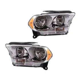 Ch2503228 Karparts360 Ch2502228 For Dodge Durango 2011-2013 Headlights Pair Capa Halogen