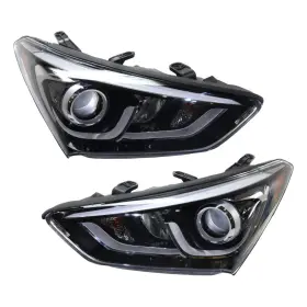 Hy2502205 Karparts360 For Hyundai Santa Fe Sport 2017 2018 Headlight Driver And Passenger Side Pair Capa Hy2502205 Karparts360 For Hyundai Santa Fe Sport 2017 2018 Headlight Driver And Passenger Side Pair Capa