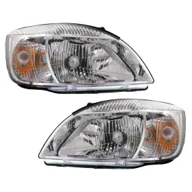 Ki2500100 Karparts360 For Kia Rio/rio5 2006-2008 Headlights Pair Capa Clear Lens Hatchback/sedan