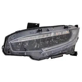 Klx-ksi-553736cq-cl360a50 Karparts360 For Honda Civic 2019 Headlight Driver Side Capa Certified Led Clear Lens