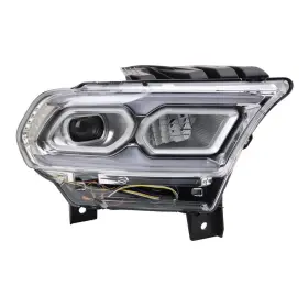 Llx-ch2503352-cl360a70 Karparts360 For Dodge Durango 2021-2024 Headlight Passenger Side Led Clear Lens Chrome