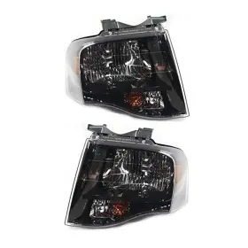 Plx-m0-20-6814-90-cl360a55 Karparts360 For Ford Expedition 2007-2014 Headlight Driver And Passenger Side Pair Capa