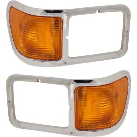 Plx-m0-330-1204l-as-cl360a55 Karparts360 For Ford F-650/f-750 Headlight Bezel 2000-2015 Passenger And Driver With Park Light