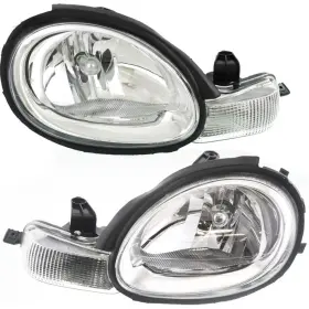 Plx-m0-cs079-b001l-cl360a3 Karparts360 For 2000 Dodge Neon Headlight Assembly Pair Driver And Passenger Side