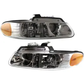Plx-m0-cs096-b101l-cl360a3 Karparts360 For 2000 Plymouth Voyager Headlight Assembly Pair Driver And Passenger Side