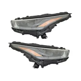 To2502325 Karparts360 For Toyota Highlander 2022 2023 Headlight Driver And Passenger Side Pair Hybrid