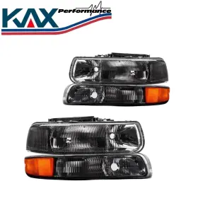 Gm25 Kax Headlamps New For 99-02 Chevy Silverado 01-06 Tahoe Headlight Assembly